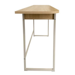 Wyld Haus Cape Town 2-Shelf Natural Oak Console Table 1400X400X770mm - thumbnail 7