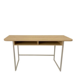 Wyld Haus Cape Town 2-Shelf Natural Oak Console Table 1400X400X770mm - thumbnail 5