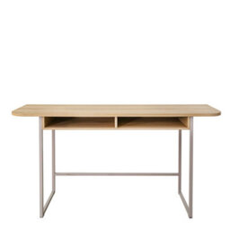 Wyld Haus Cape Town 2-Shelf Natural Oak Console Table 1400X400X770mm - thumbnail 4