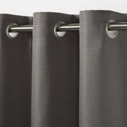 GoodHome Moggo Dark Grey Herringbone Blackout Eyelet Curtain (W)117Cm (L)137Cm, Single - thumbnail 6