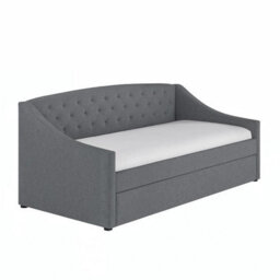 Flair Aurora Fabric Daybed With Trundle - Grey - thumbnail 4