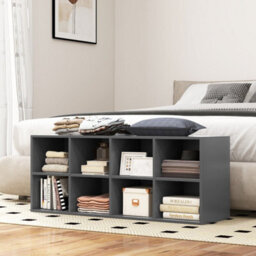 Shoe Bench 2 In 1 Shoe Organizer Entryway Modern Storage Cabinet 8 - thumbnail 6