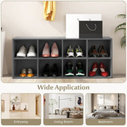 Shoe Bench 2 In 1 Shoe Organizer Entryway Modern Storage Cabinet 8 - thumbnail 5