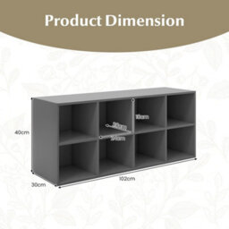 Shoe Bench 2 In 1 Shoe Organizer Entryway Modern Storage Cabinet 8 - thumbnail 2