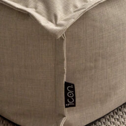 icon Dolce Indoor Outdoor Pouffe Footstool Beige Bean Bags - thumbnail 6