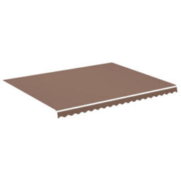 Walplus Replacement Fabric For Awning Garden Sun Shade Canopy Gazebo For Back Door, Porch, Patio Brown 4.5X3.5 M - thumbnail 2
