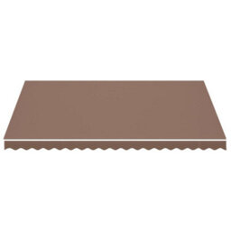 Walplus Replacement Fabric For Awning Garden Sun Shade Canopy Gazebo For Back Door, Porch, Patio Brown 4.5X3.5 M - thumbnail 3