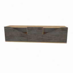 Decorotika Carson Tv Stand Tv Unit For Tv's Up To 72 Inch Sapphire Oak Wenge - thumbnail 2