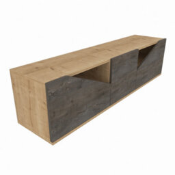 Decorotika Carson Tv Stand Tv Unit For Tv's Up To 72 Inch Sapphire Oak Wenge - thumbnail 4