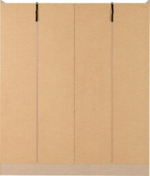 Seconique Nevada 4 Door 2 Drawer Mirrored Wardrobe In Oyster Gloss And Oak Effect Finish - thumbnail 5