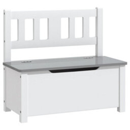 Walplus 4 Piece Children Table And Chair Set White And Grey Mdf - thumbnail 4