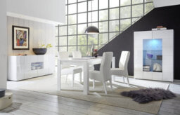 FurniComp LTD Furnicomp Lyon 2 Door 2 Drawer White Gloss Sideboard - thumbnail 5
