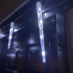 Samuel Alexander 2.7M Set Of 10 Battery Operated In-Lit Christmas Icicle Lights With 40 Cool White Leds - thumbnail 2