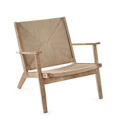 Oakham Premium Stylish Icaria Accent Chair In Oak - image 1