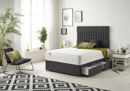 Somnior Beds Somnior Galaxy Plush Black 4Ft6 Memory Foam Divan Bed With 4 Drawers, Mattress & Headboard - Double - thumbnail 3