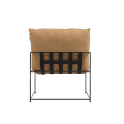 Wyld Haus Drogheda Dining Chair - Tan Houseweave, Black Metal Frame - thumbnail 3