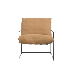 Wyld Haus Drogheda Dining Chair - Tan Houseweave, Black Metal Frame - thumbnail 5