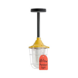 Ledsone Industrial Ceiling Pendant Light Metal Yellow Light Shade Steampunk Style Conduit Pipe Loft E27 Indoor Pendantlight H-30Cm - thumbnail 1