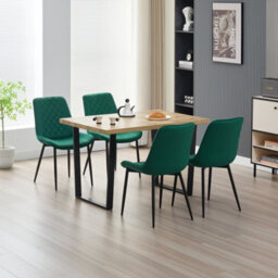 Outdoor Living (NW) Ltd Colorado Dining Table With 4 Green Amelia Chairs - thumbnail 1