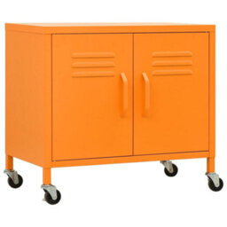 Walplus Storage Cabinet Orange 60X35X56 Cm Steel - thumbnail 2