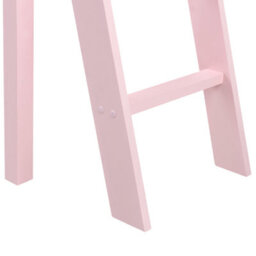 Beliani Mid Sleeper Bed Pine Wood Ascoux 90 X 200 Cm (Eu Single) Pink - thumbnail 9