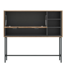 Furniture To Go Arundel Bar Table With 1 Flap In Oak/grey - thumbnail 2