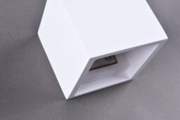Harper Living Ceramic Square Wall Light, Up And Down White Paintable G9 Socket (No Bulb) - thumbnail 3