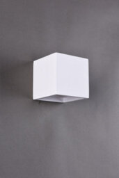 Harper Living Ceramic Square Wall Light, Up And Down White Paintable G9 Socket (No Bulb) - thumbnail 4