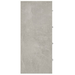 Berkfield Sideboard With 4 Drawers 60X30.5X71 Cm Concrete Grey - thumbnail 5