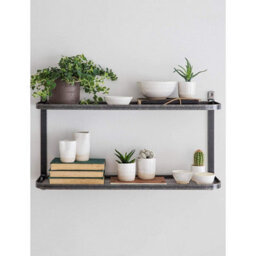 Garden Trading Steel Wall Double Shelf 40X70X20.5Cm - thumbnail 2