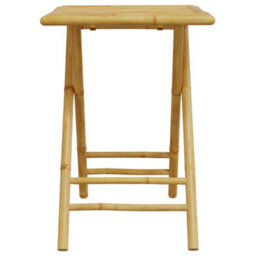 Berkfield Folding Garden Table 55X55X75 Cm Bamboo - thumbnail 4