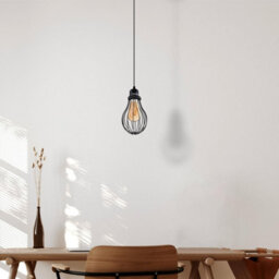 Ledsone Pendant Light Fitting With Shade Cage  E27 Metal Wire Light Pendant Hanging Lights For Kitchen - thumbnail 5