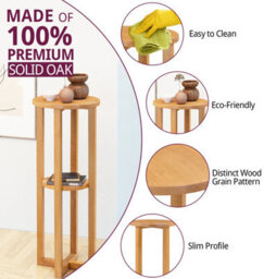Hallowood Furniture Waverly Tall Round Side Table - thumbnail 4
