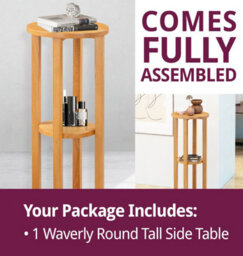 Hallowood Furniture Waverly Tall Round Side Table - thumbnail 7
