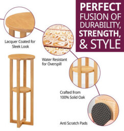 Hallowood Furniture Waverly Tall Round Side Table - thumbnail 2