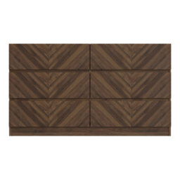Gfw Catania 3+3 Drawer Chest Royal Walnut - thumbnail 6
