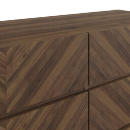 Gfw Catania 3+3 Drawer Chest Royal Walnut - thumbnail 3