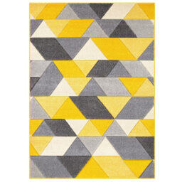 Modern Easy To Clean Grey Geometric Rug For Dining Room-200Cm X 285Cm - thumbnail 7