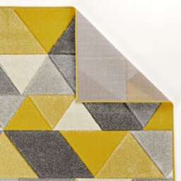 Modern Easy To Clean Grey Geometric Rug For Dining Room-200Cm X 285Cm - thumbnail 6