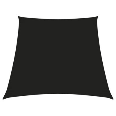 Berkfield Sunshade Sail Oxford Fabric Trapezium 2/4X3 M Black - image 1