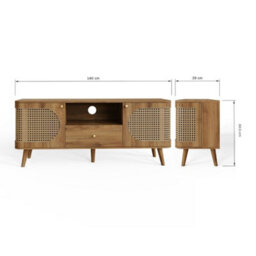Sorrel Rattan Tv Entertainment Unit - thumbnail 7