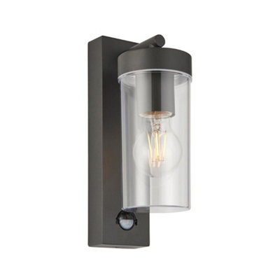 Luminosa Lighting Luminosa Hayden Pir Outdoor Wall Automatic Anthracite Grey Ip44 - image 1