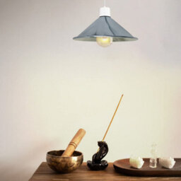 Chrome Cone Lamp Shade Metal Easy Fit Light Shade Pendant Ceiling Lampshade For Living Room Bedroom Table Lamp - thumbnail 2