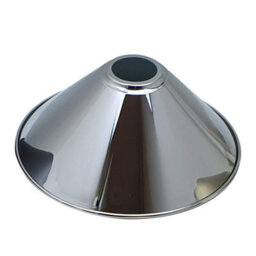 Chrome Cone Lamp Shade Metal Easy Fit Light Shade Pendant Ceiling Lampshade For Living Room Bedroom Table Lamp