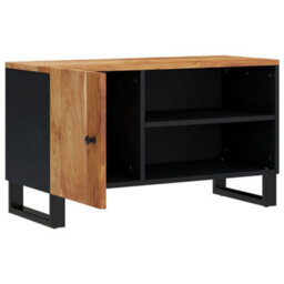 Berkfield Tv Cabinet 80X33X46 Cm Solid Wood Acacia&engineered Wood - thumbnail 3