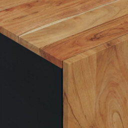 Berkfield Tv Cabinet 80X33X46 Cm Solid Wood Acacia&engineered Wood - thumbnail 7
