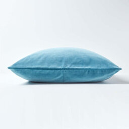 Homescapes Blue Velvet Cushion Cover, 60 X 60 Cm - thumbnail 2