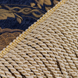 Paoletti Shiraz Traditional Floral Damask Jacquard Fringed Throw - thumbnail 2