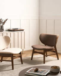 Beliani Traditional Armchair Day Boucle Taupe - thumbnail 2