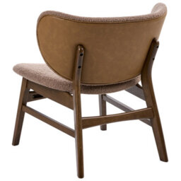 Beliani Traditional Armchair Day Boucle Taupe - thumbnail 6